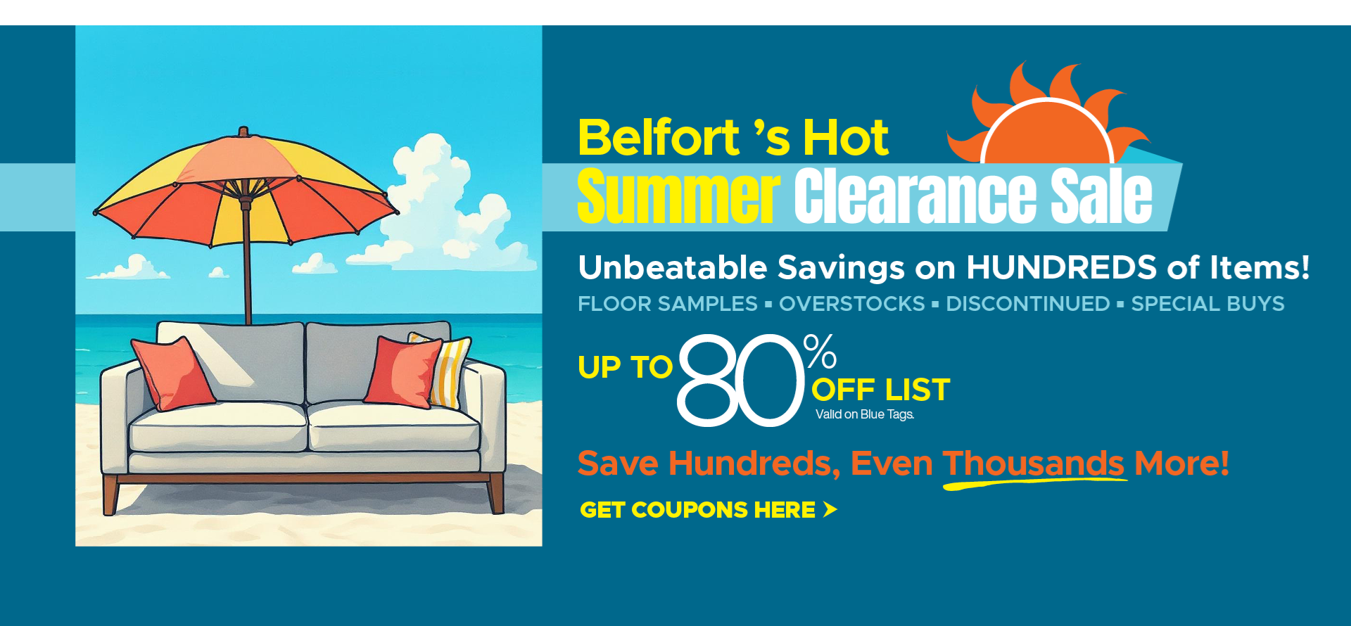 Summer Clearance, save more with coupons here