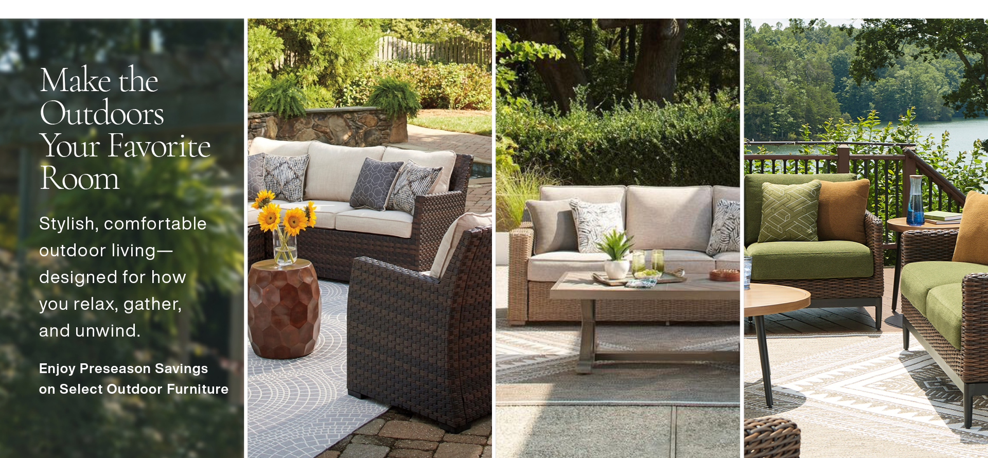 Shop in-stock outdoor furniture