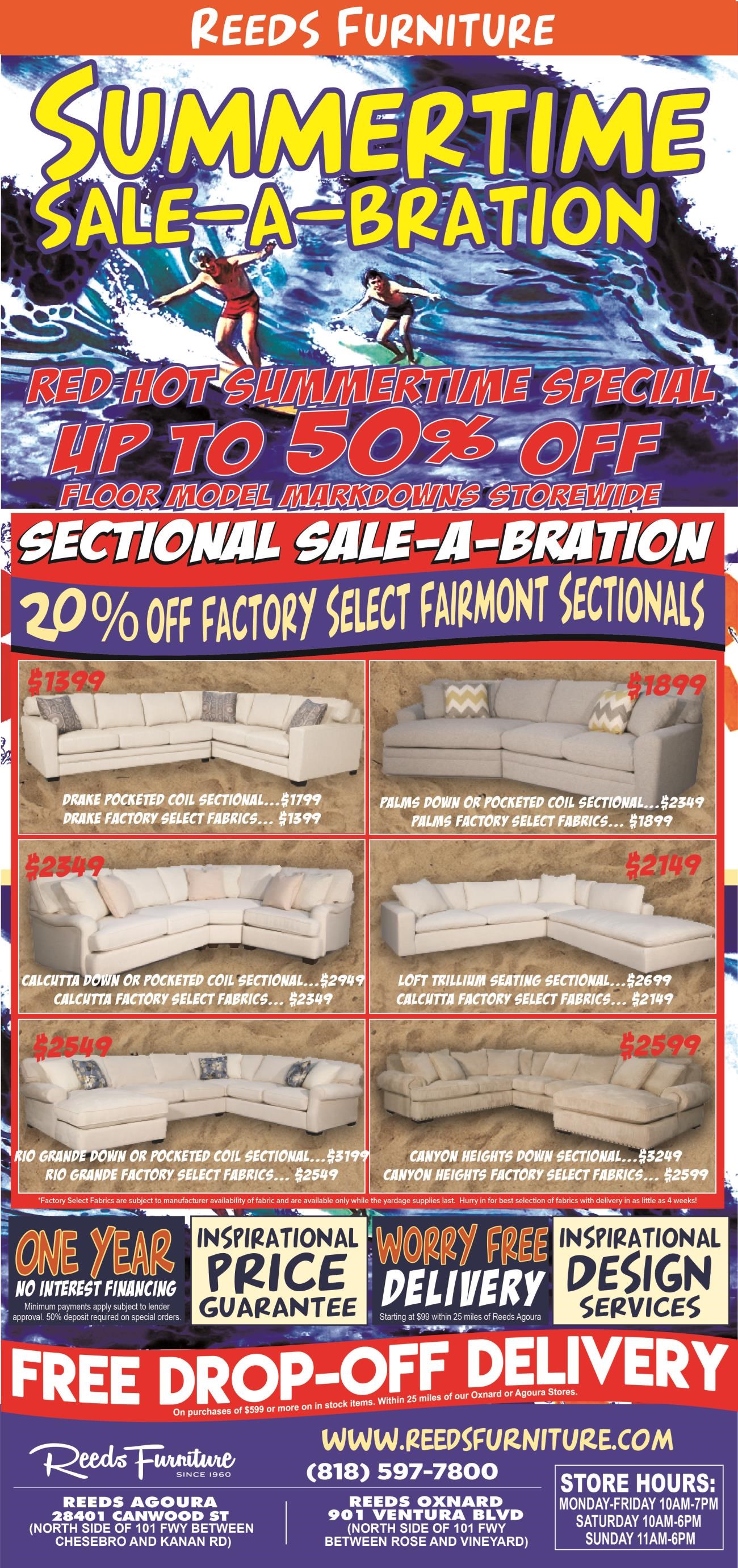 Reeds Furniture Current Furniture Promotions Los Angeles, Thousand