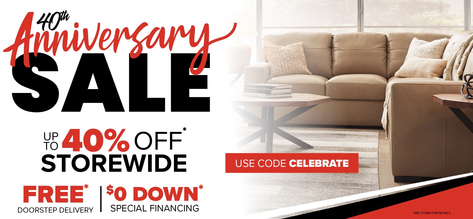 40th Anniversary Sale