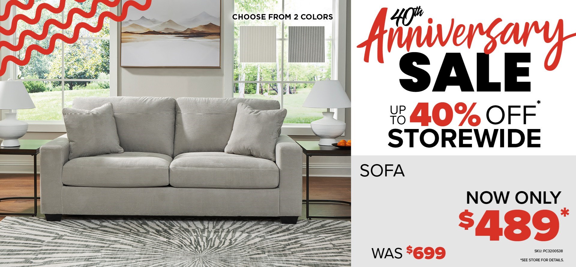 40 Anniversary Sale