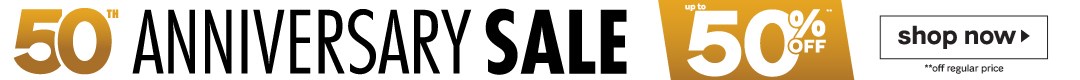 50th Anniversary sale