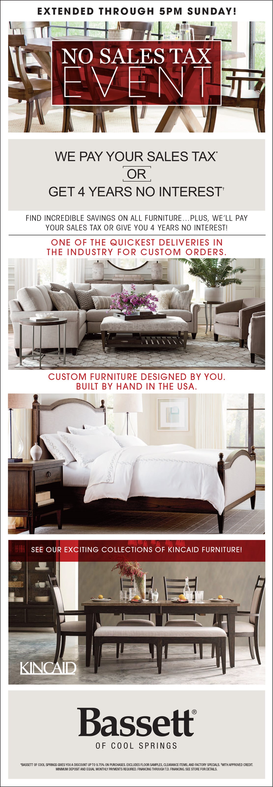 Furniture Deals & Discounts Cool Springs, TN Bassett of Cool Springs