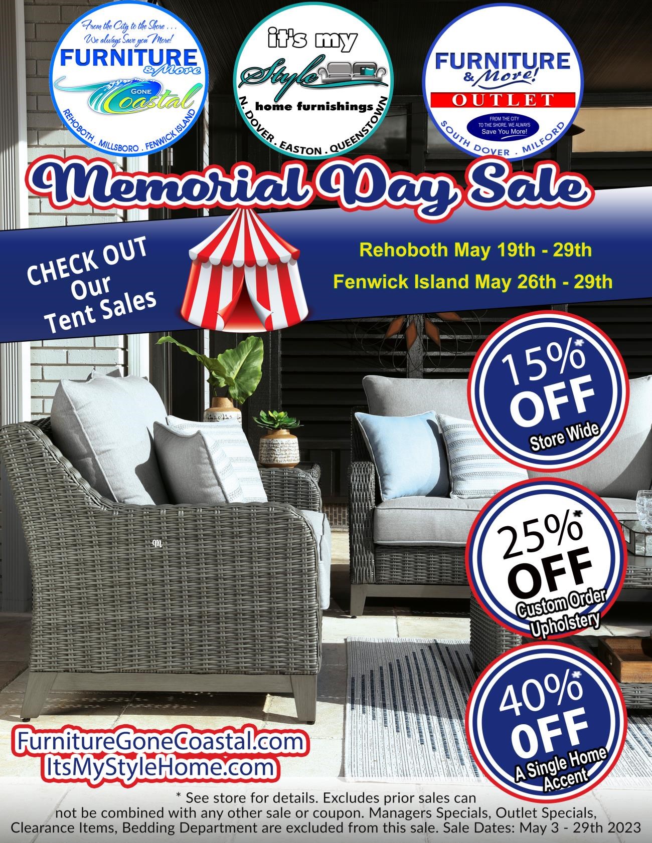 Furniture Deals & Discounts Rehoboth Beach, Fenwick Island, Dover