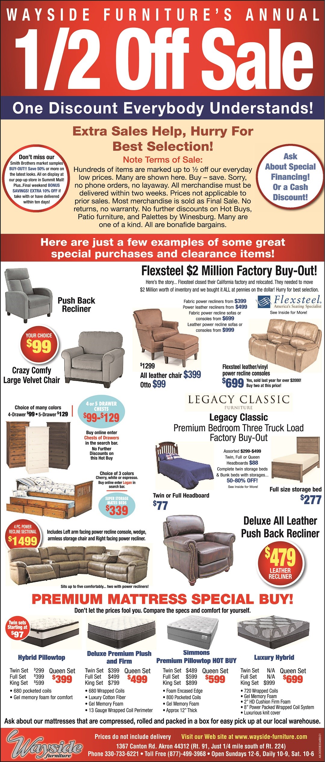 Furniture Deals Wayside Furniture Akron, Cleveland, Canton, Medina