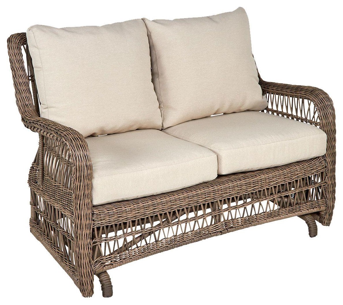 300 South Main Bari Open Weave Outdoor Loveseat Glider Dream Home Interiors Outdoor Loveseats