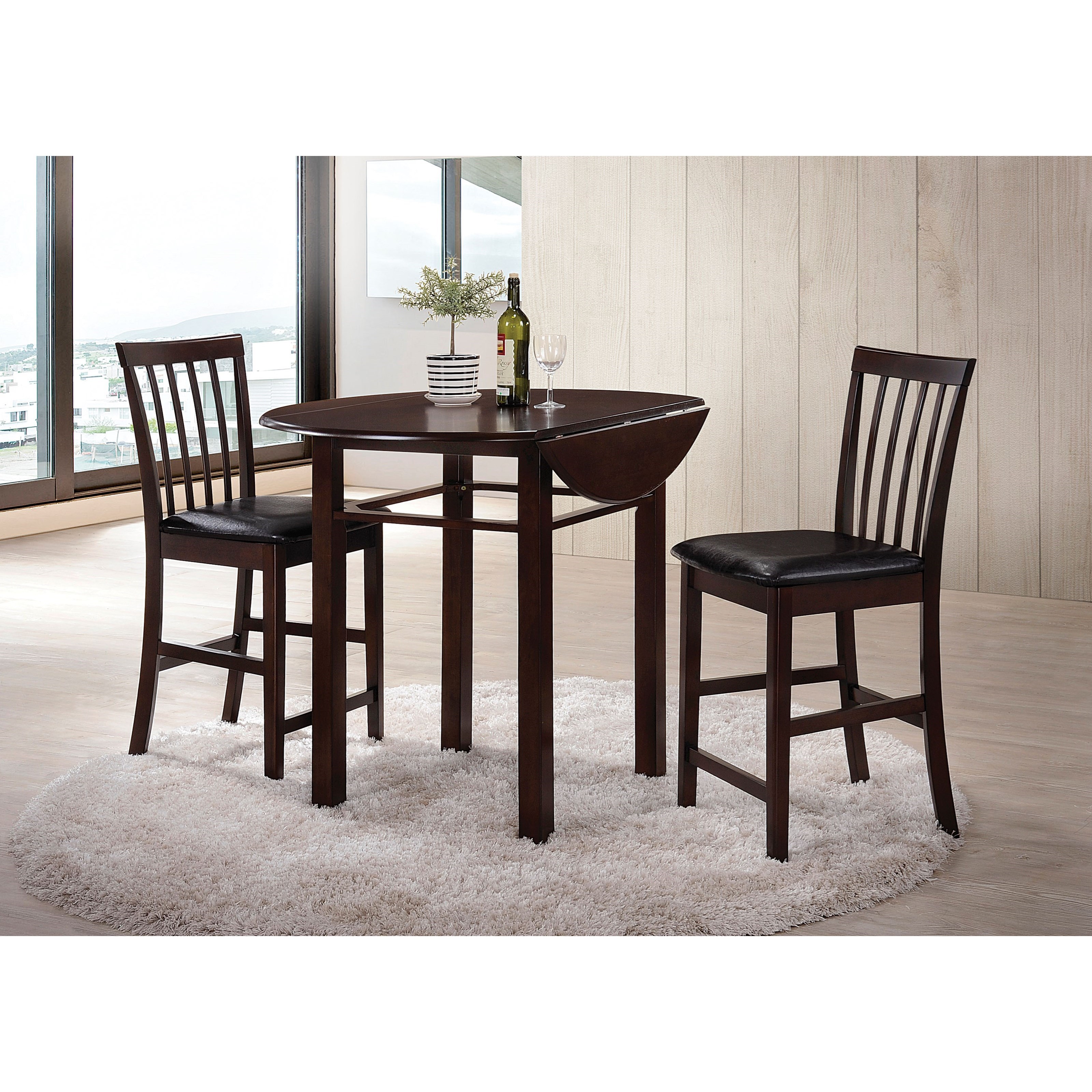 Acme Furniture Artie 72060 Counter Height Dining Set With 2 Chairs Nassau Furniture And Mattress Dining 3 Piece Sets