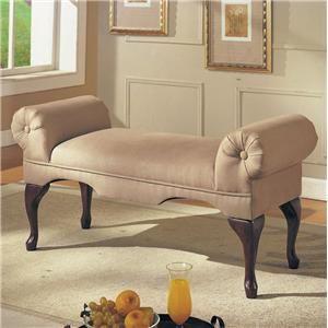 Acme Furniture Aston Rolled Arm Bench