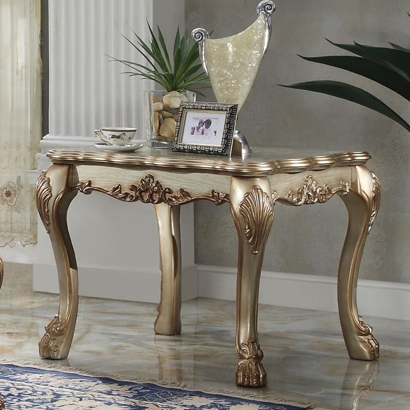 Acme Furniture Dresden 83161 Square End Table Corner Furniture End Tables