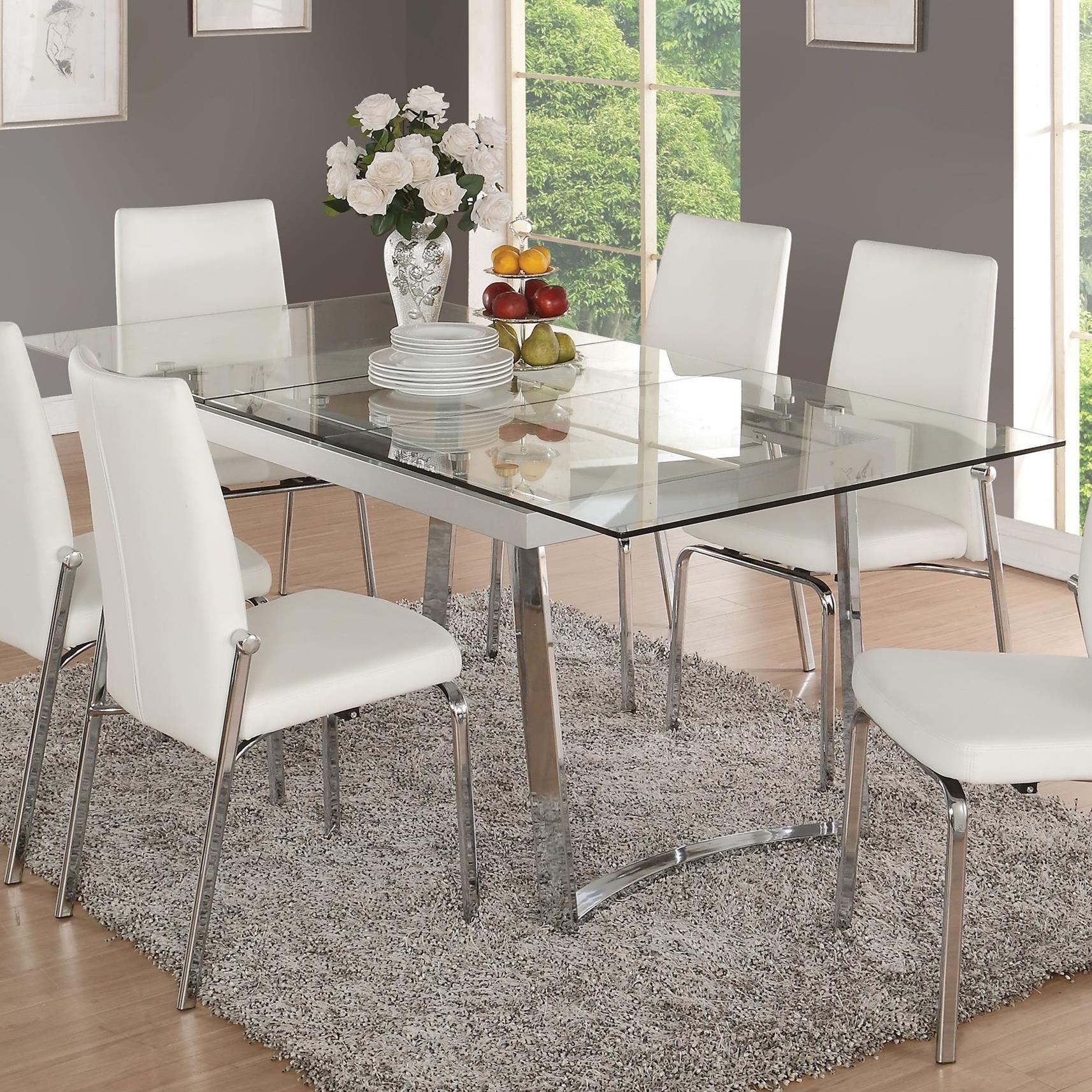 Acme Furniture Osias Contemporary Dining Table With Tempered Glass Top Rooms For Less Dining Tables Acme Furniture Osias Contemporary Dining Table With Tempered Glass Top Rooms For Less Dining Tables