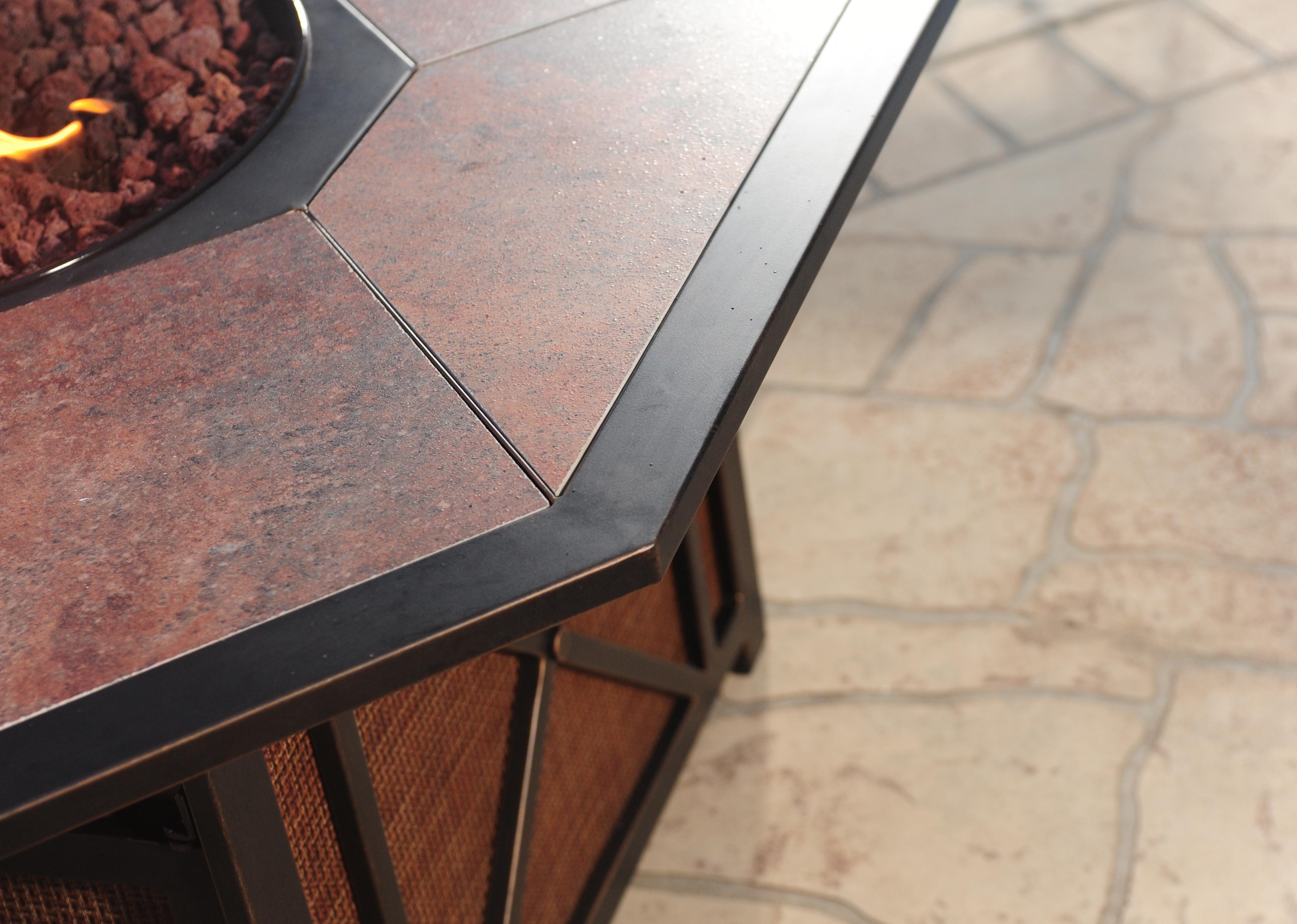 Apricity Outdoor Haywood 5Piece Outdoor Fire Pit Set with Aluminum