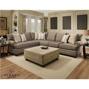 Albany 8645 Transitional Sectional With Rolled Arms A1 Furniture Albany 8645 Transitional Sectional With Rolled Arms A1 Furniture Mattress Sofas