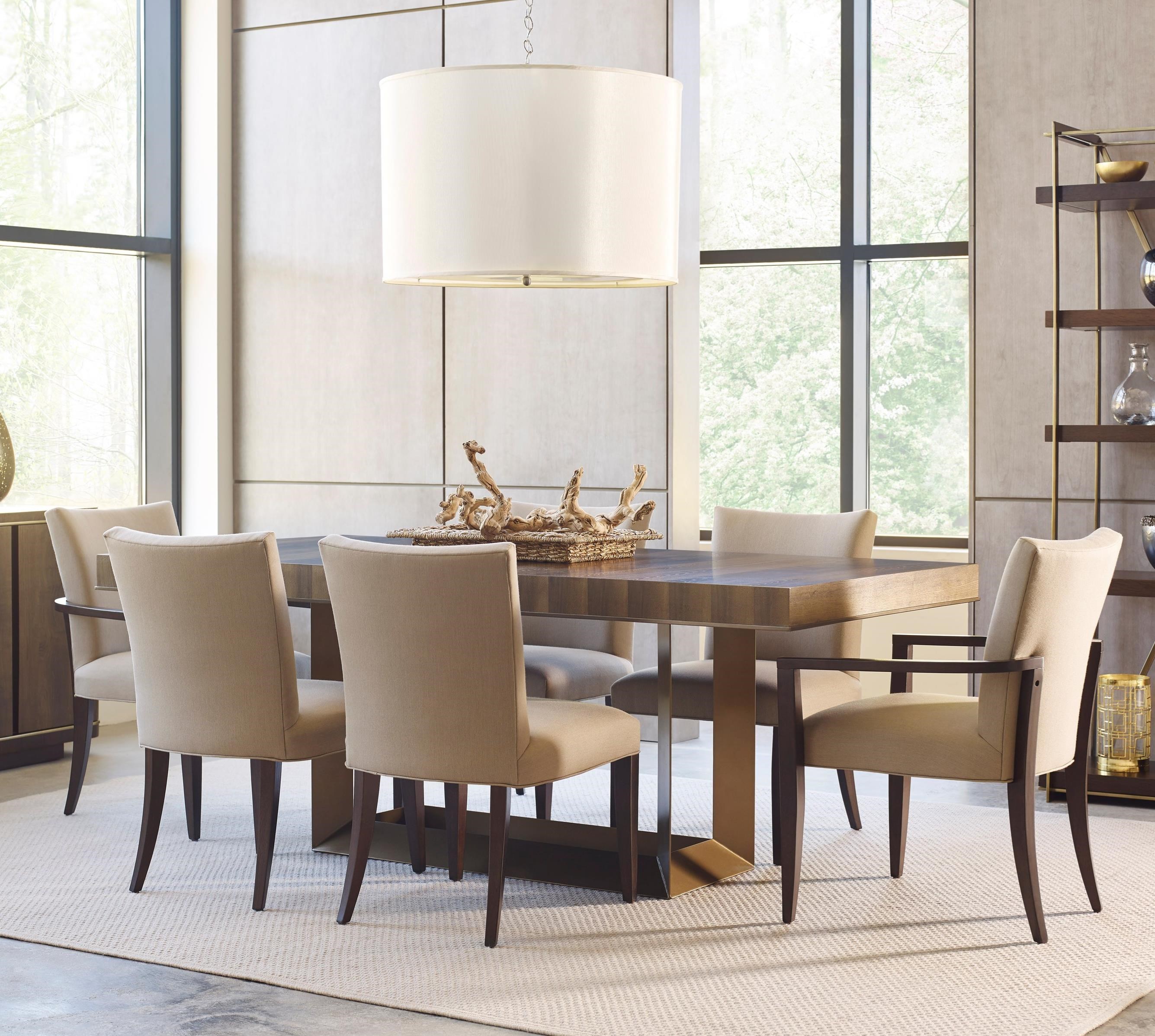 American Drew Ad Modern Organics 7 Piece Table Chair Set With 7 Piece Table Chair Set