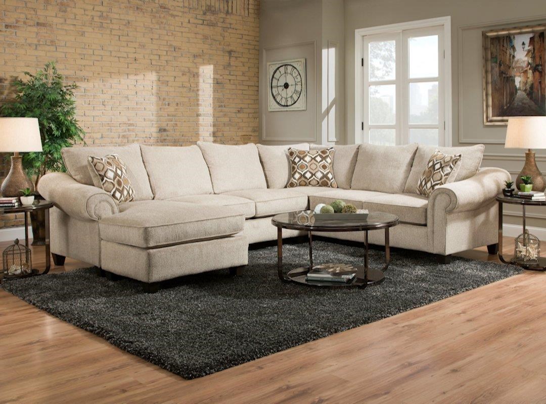American Furniture 2800 Sectional Sofa with Chaise on Left Side