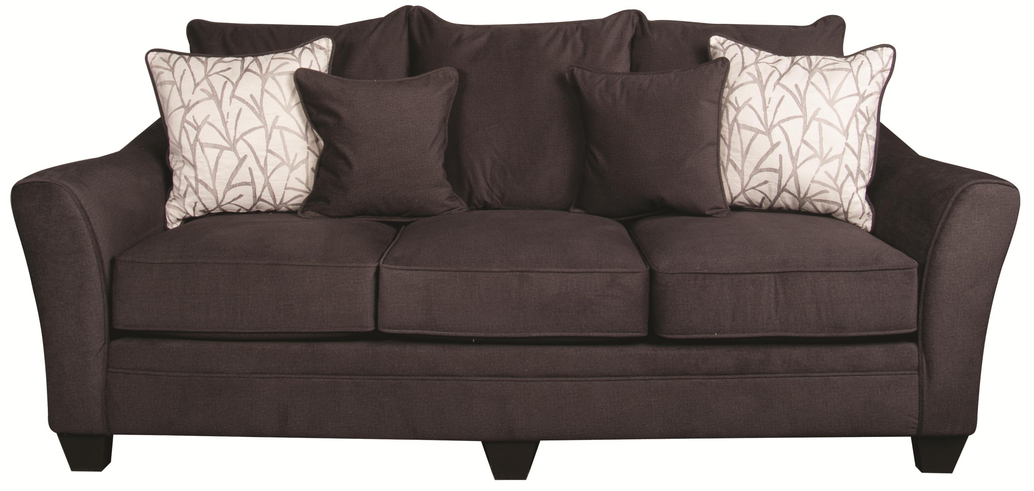 Rachel Casual Sofa With Decorative Accent Pillows Morris Home Sofas Casual Sofa With Decorative Accent Pillows