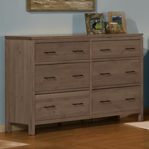 Archbold Furniture 2 West 6 Drawer Dresser