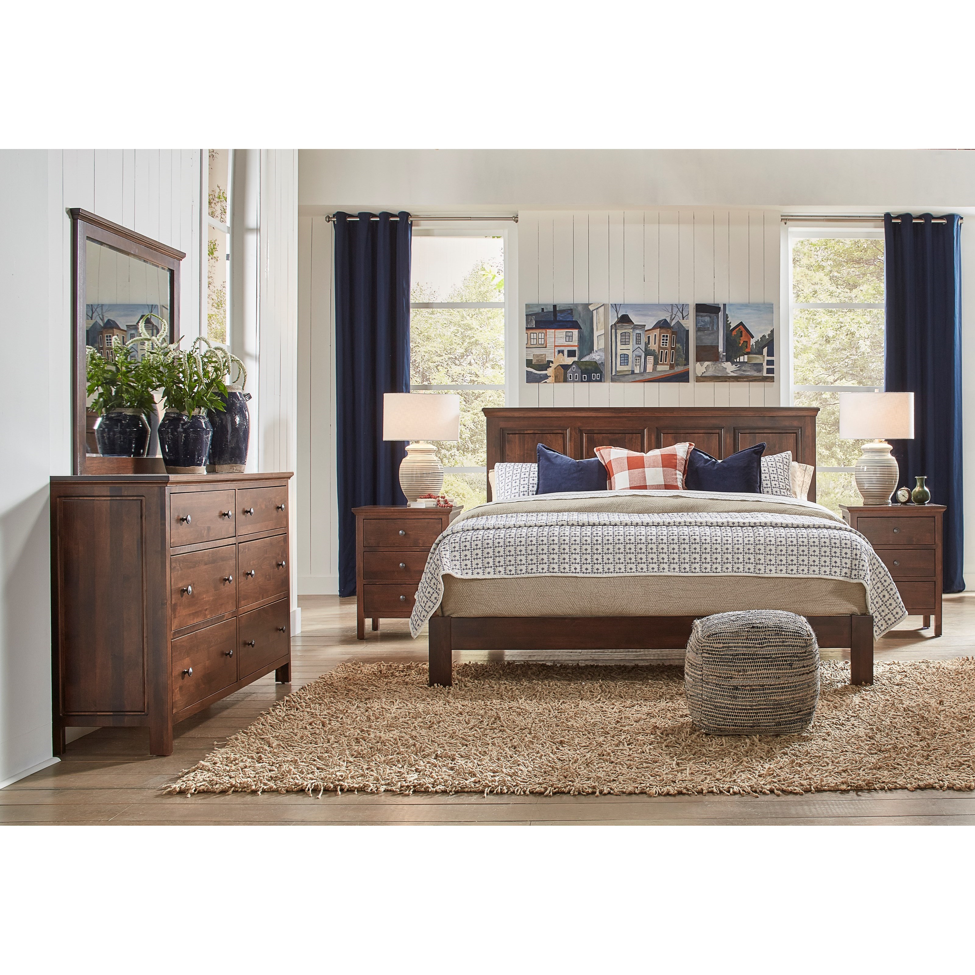 Archbold Furniture Alder Heritage Raised Panel Bed Bedroom Group Pilgrim Furniture City Bedroom Groups