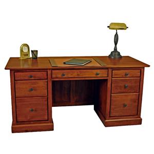 Archbold Furniture Alder Shaker Executive Desk
