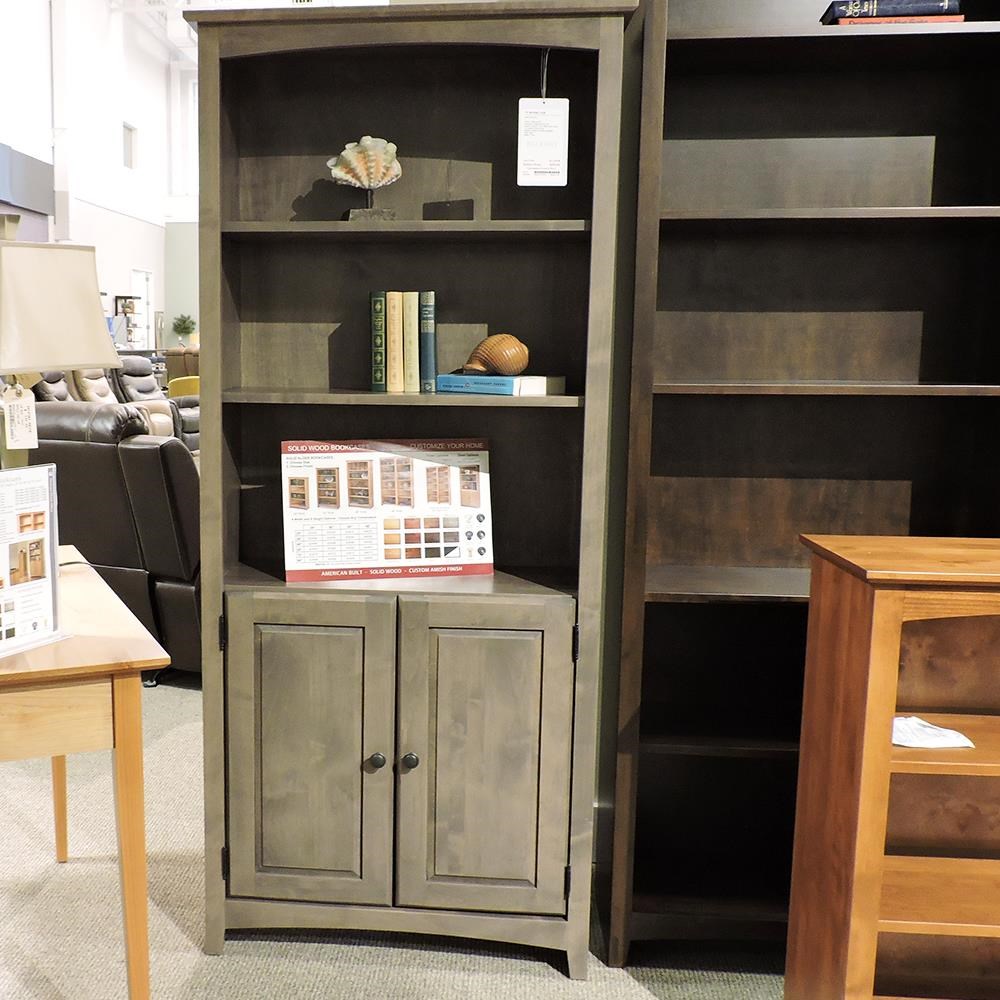 Archbold Furniture Bookcases Customizable 30 X 72 Solid Wood Alder