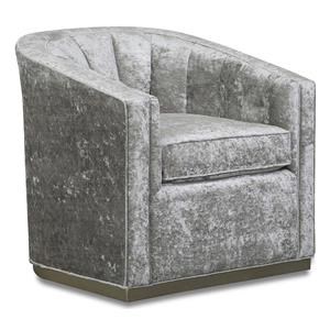 Aria Designs Upholstery Alyssa Swivel Accent Chair