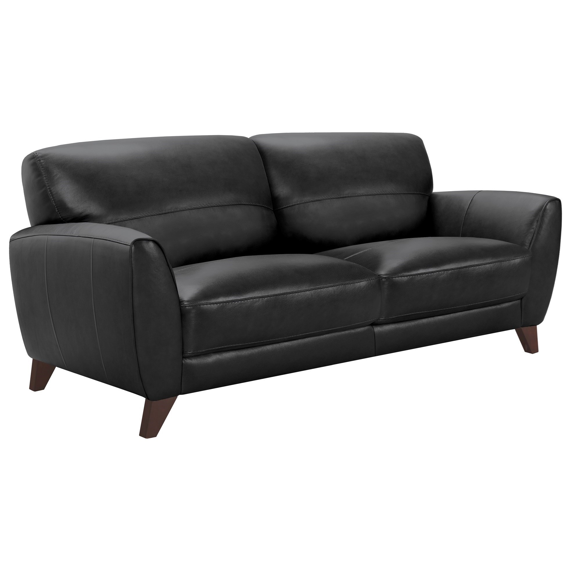 Jedd Casual Contemporary Sofa with Wood Legs Sadler's Home