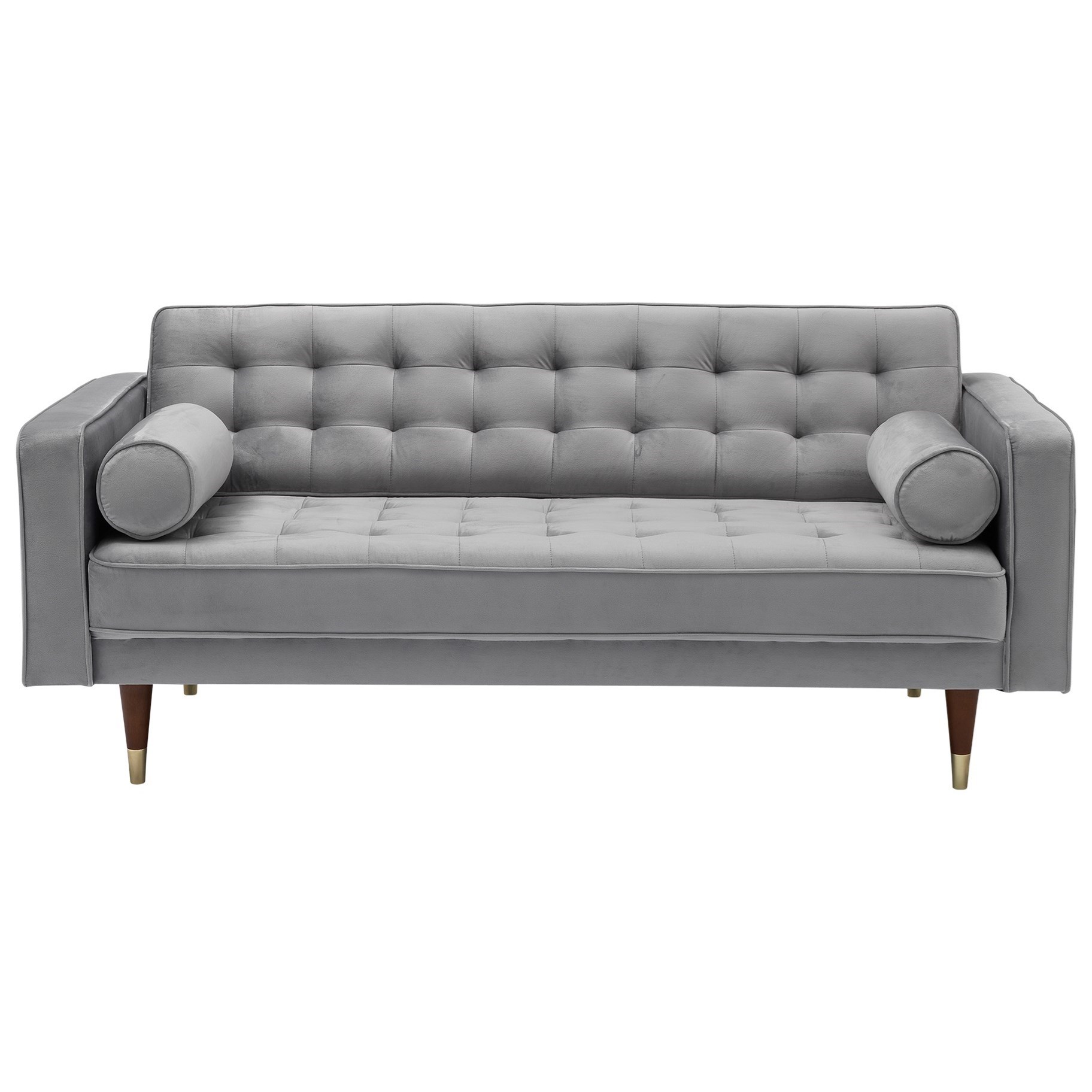 Somerset Velvet Mid Century Modern Loveseat With Bench Seat Sadler S Home Furnishings Loveseats