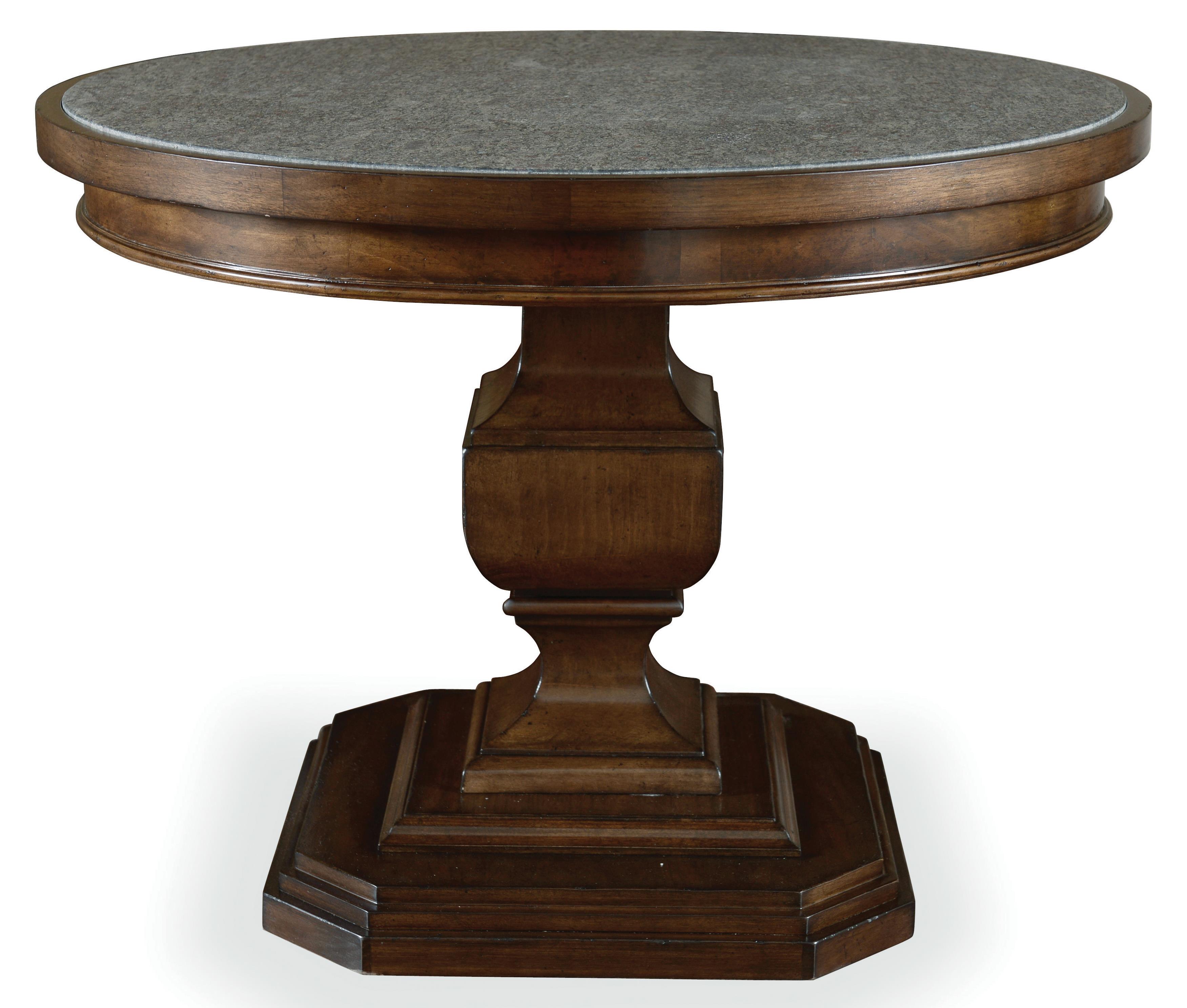 Chateaux Adjustable Height End Table with Acid-Washed Blue Granite Top Chateaux Adjustable Height End Table with Acid-Washed Blue Granite Top