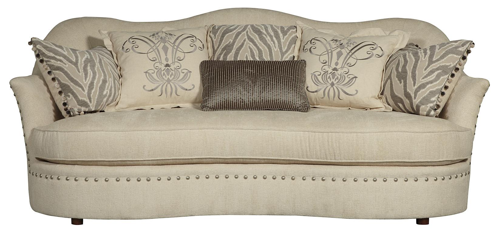 A R T Furniture Inc Amanda Ivory Sofa With Camel Back And Down Sofa