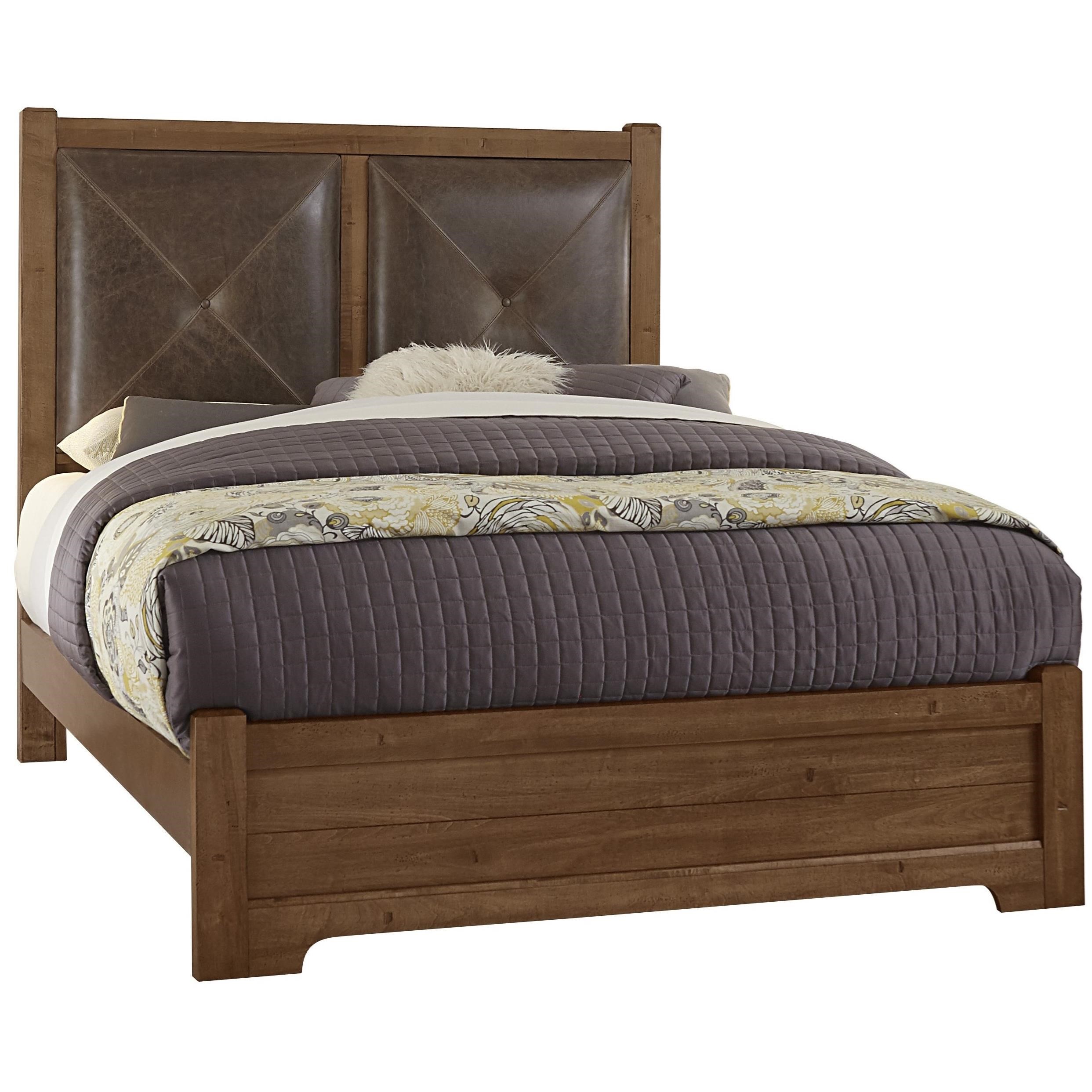 Post Cool Rustic Solid Wood Queen Leather Headboard Bed Solid Wood Queen Leather Headboard Bed