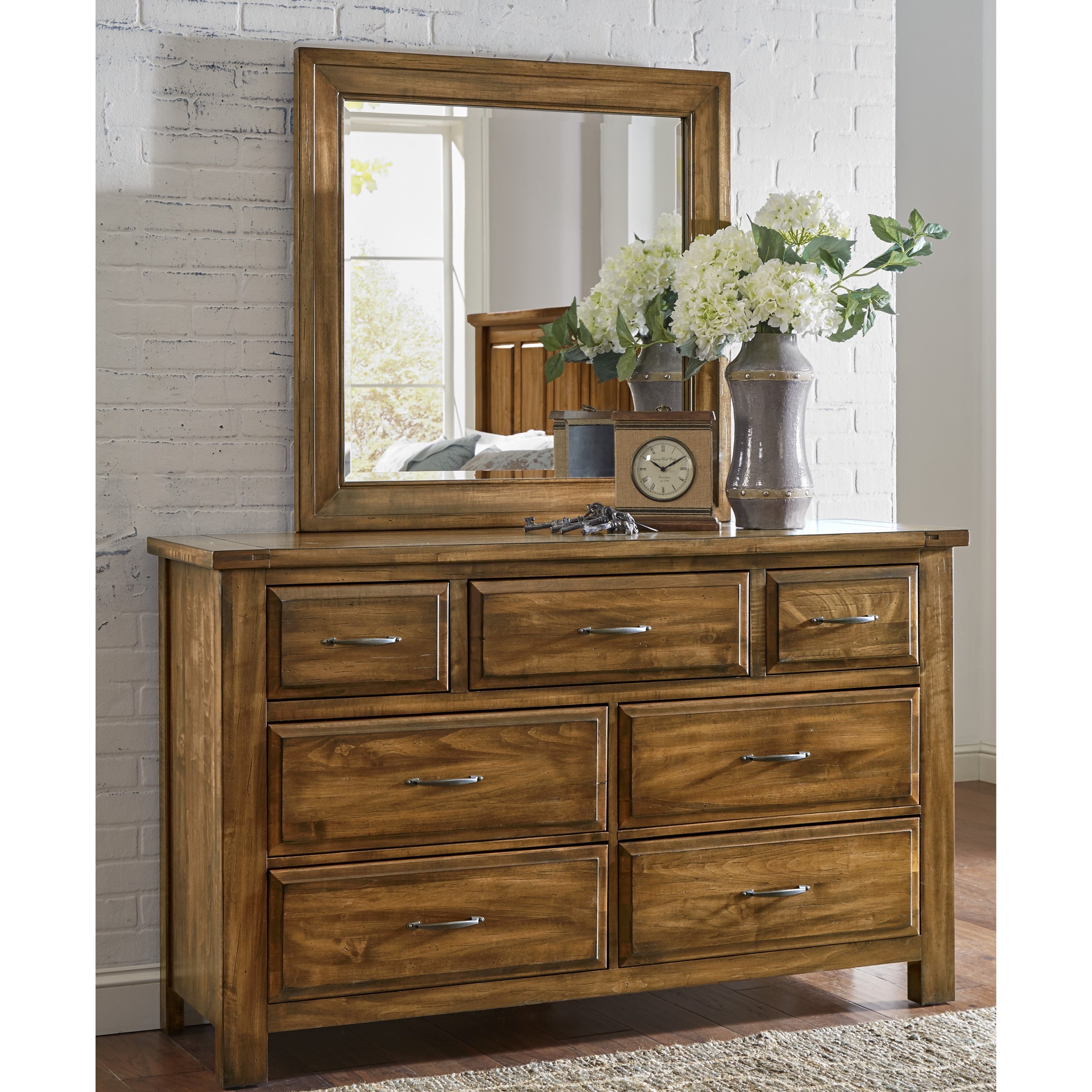 Artisan Post Maple Road Solid Wood Dresser Mirror Wayside Furniture Dresser Mirror Sets