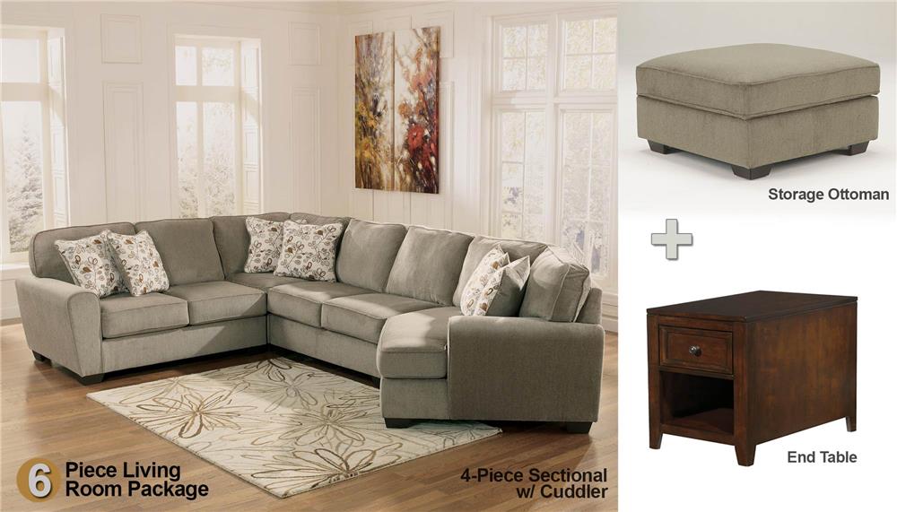 patina 6-piece sectional living room set - rotmans - upholstery patina 6-piece sectional living room set - rotmans - upholstery
