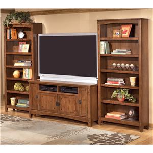 Entertainment Centers Dunk Bright Furniture 60 Inch Tv Stand 2 Large Bookcases