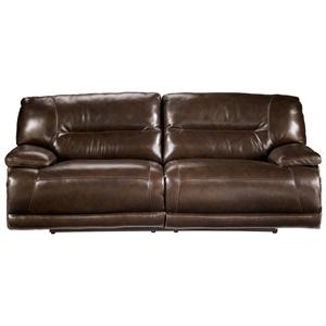 Ashley Furniture Exhilaration - Chocolate 2-seat Reclining Power Sofa (Clackamas Only)