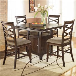 Ashley Furniture Hayley 5 Piece Pub Dining Set Ashley Furniture Hayley 5 Piece Pub Dining Set