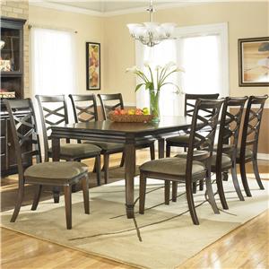 Ashley Furniture Hayley Contemporary Rectangular Table With 8 Chairs Ashley Furniture Hayley Contemporary Rectangular Table With 8 Chairs