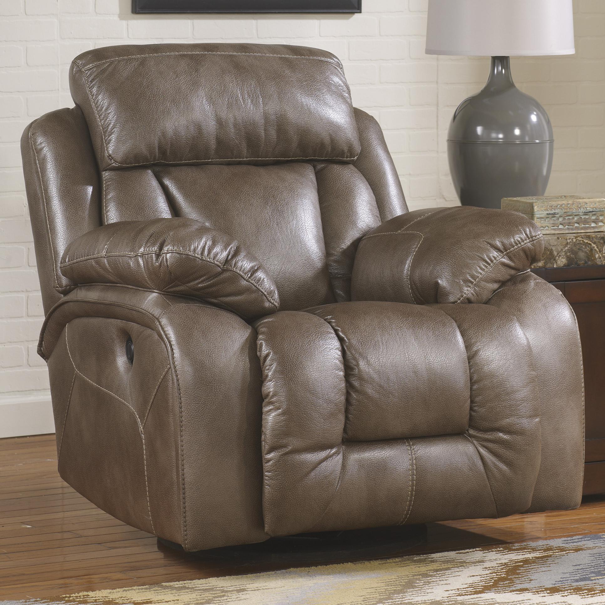 Ashley Furniture L Sable Contemporary Faux Leather Swivel Ashley Furniture L Sable Contemporary Faux Leather Swivel Rocker Recliner Ahfa Three Way Dealer Locator