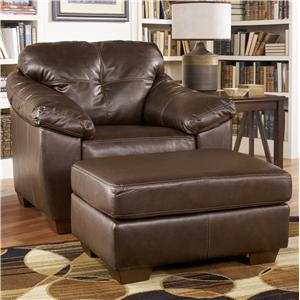 Ashley Furniture San Lucas - Harness Upholstered Chair and Ottoman
