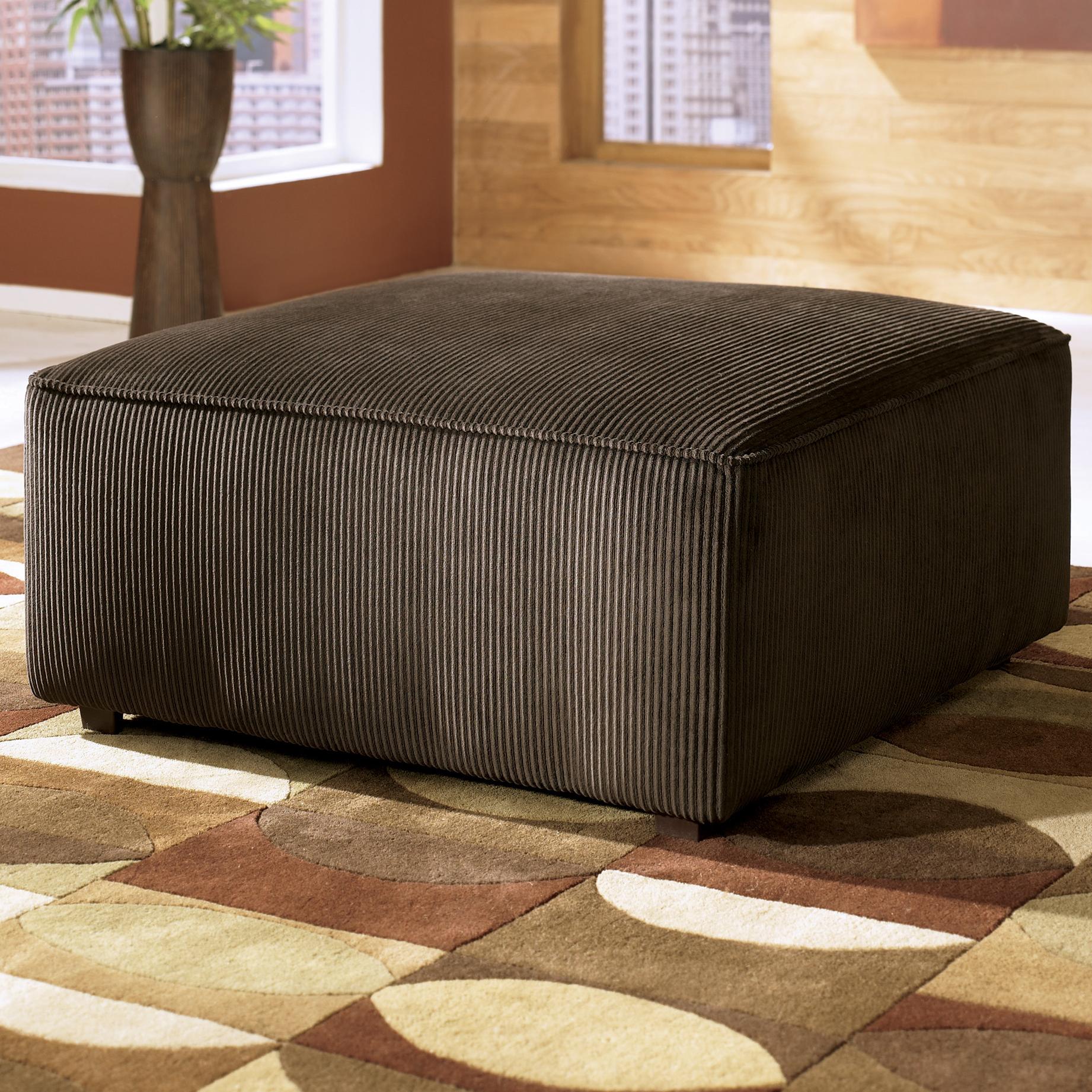 Ashley Furniture Vista Chocolate 6840408 Oversized Accent Ottoman Ottoman
