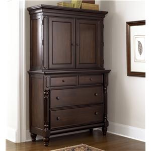 Millennium Key Town Media Chest W Drop Down Area Hutch Key Town Media Chest W Drop Down Area Hutch By Millennium