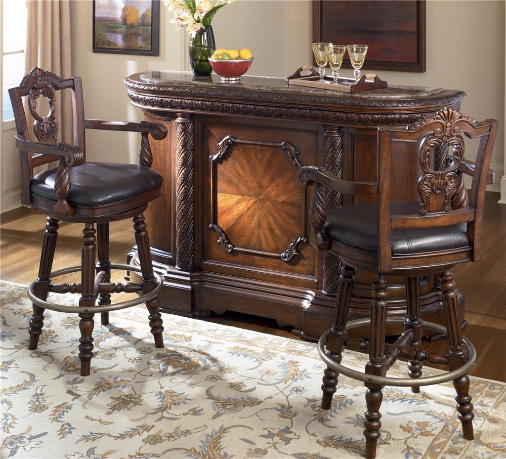 Millennium North S Bar With Marble Top Two 30 Inch Swivel Millennium North S Bar With Marble Top Two 30 Swivel Stools Item Number