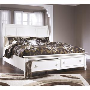 Millennium Prentice Queen Sleigh Bed with Storage Footboard