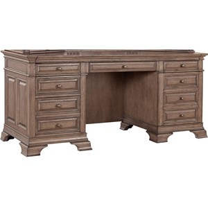 Aspenhome Arcadia 72" Credenza Desk with Sliding Top