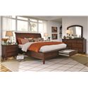 Aspenhome Cambridge King-Size Bed with Sleigh Headboard ...