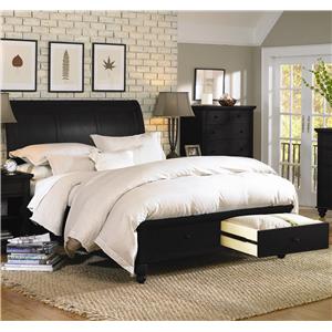 Aspenhome Cambridge California King Storage Sleigh Bed