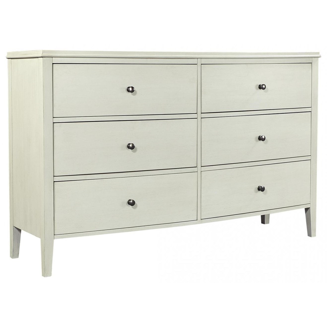 Aspenhome Charlotte Transitional 6 Drawer Dresser With Felt And Cedar Lined Drawers Walker S Furniture Dressers