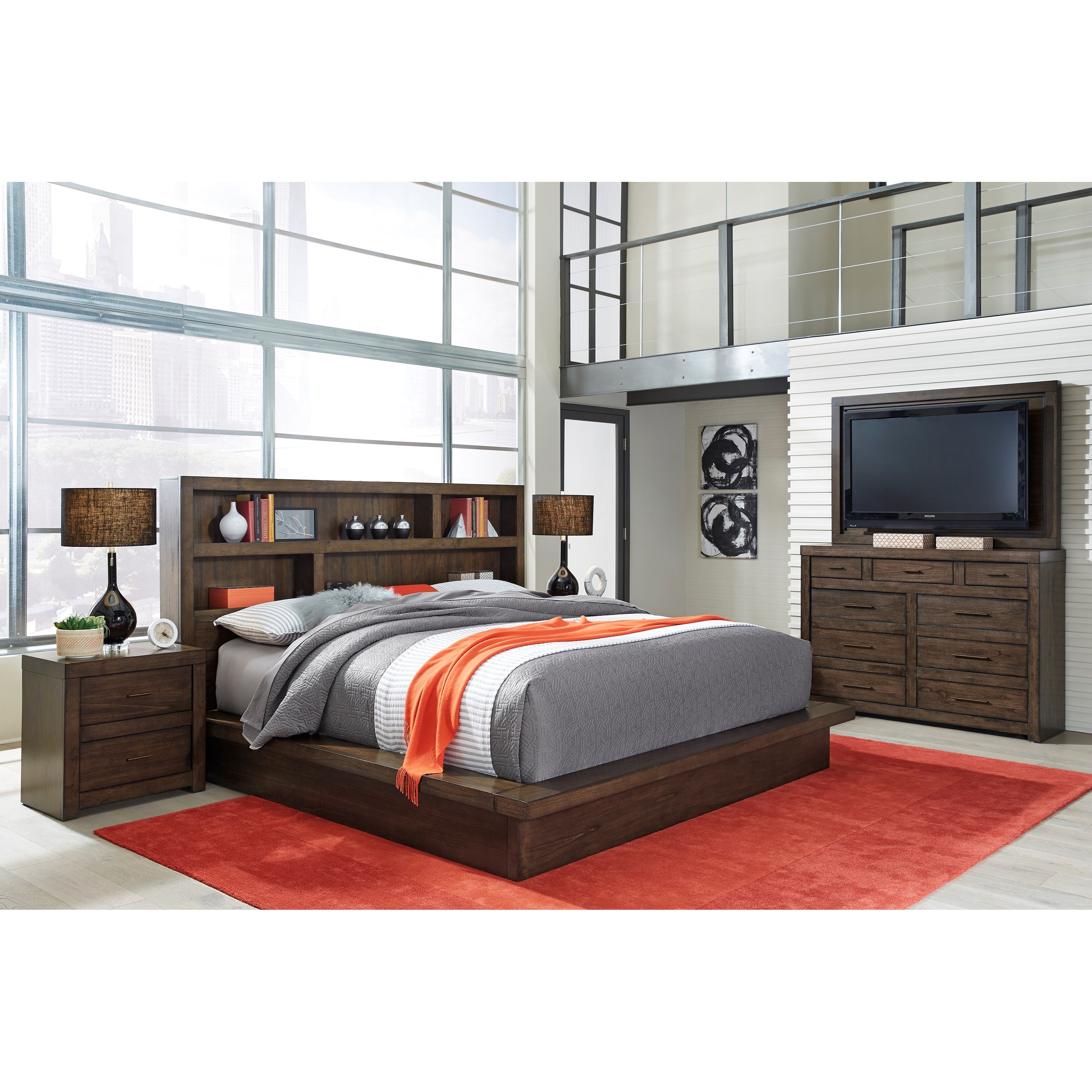 Aspenhome Modern Loft King Bedroom Group Belfort Furniture Bedroom Groups