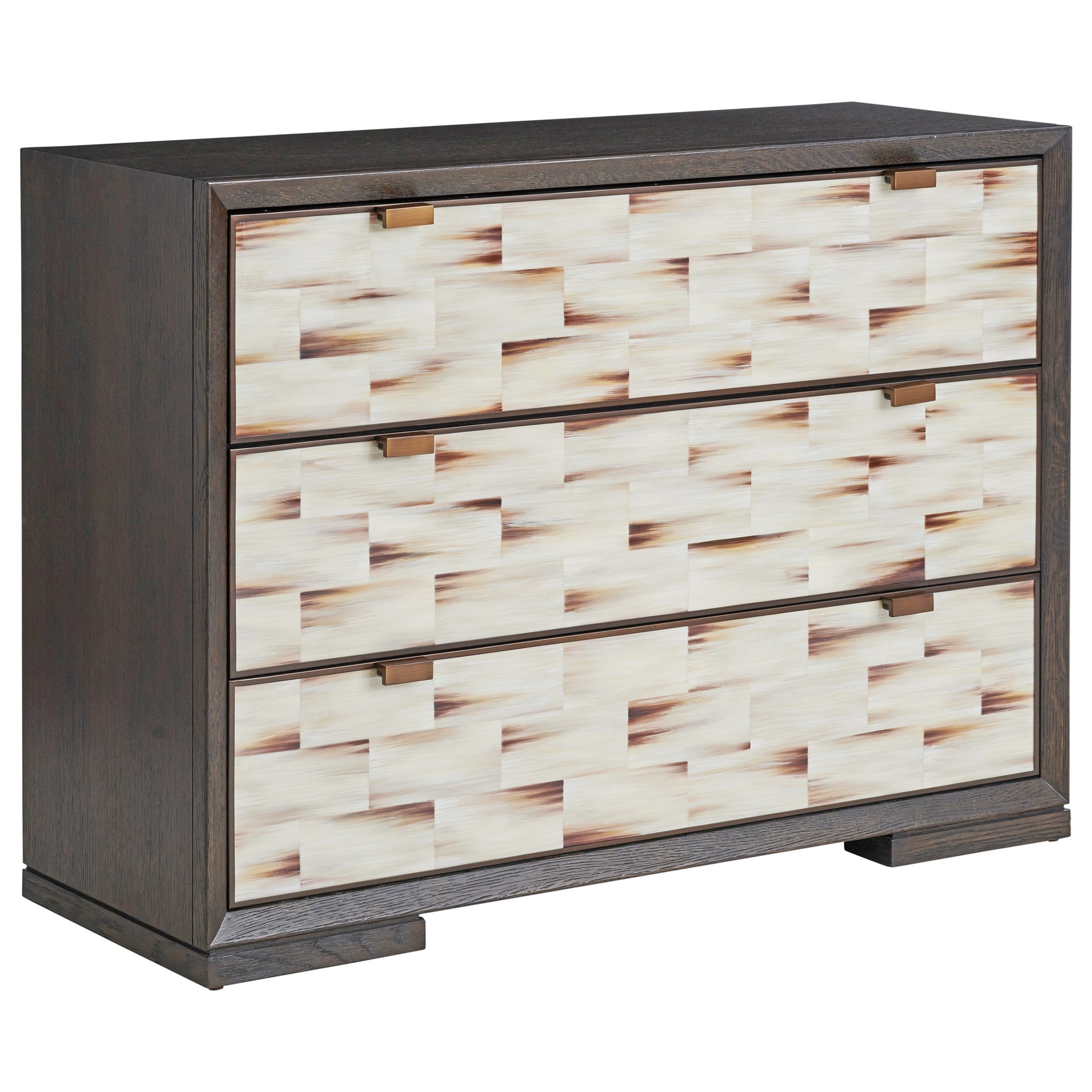 Barclay Butera Park City Juniper Hall Chest With Faux Horn Drawer Fronts Belfort Furniture Dressers