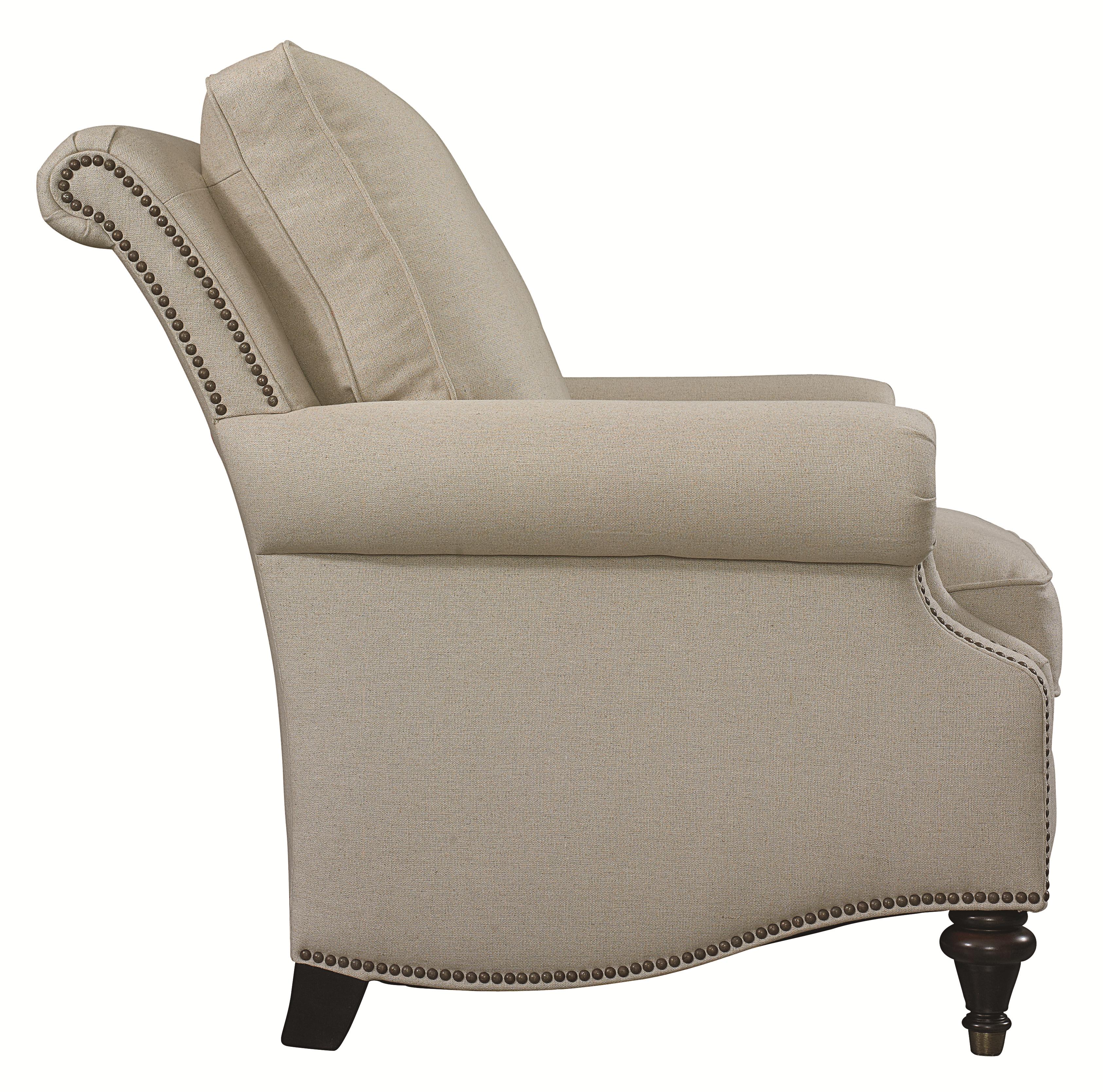 Bassett Accent Chairs by Bassett 149402 Oxford Accent Chair with Traditional Style Hudson's
