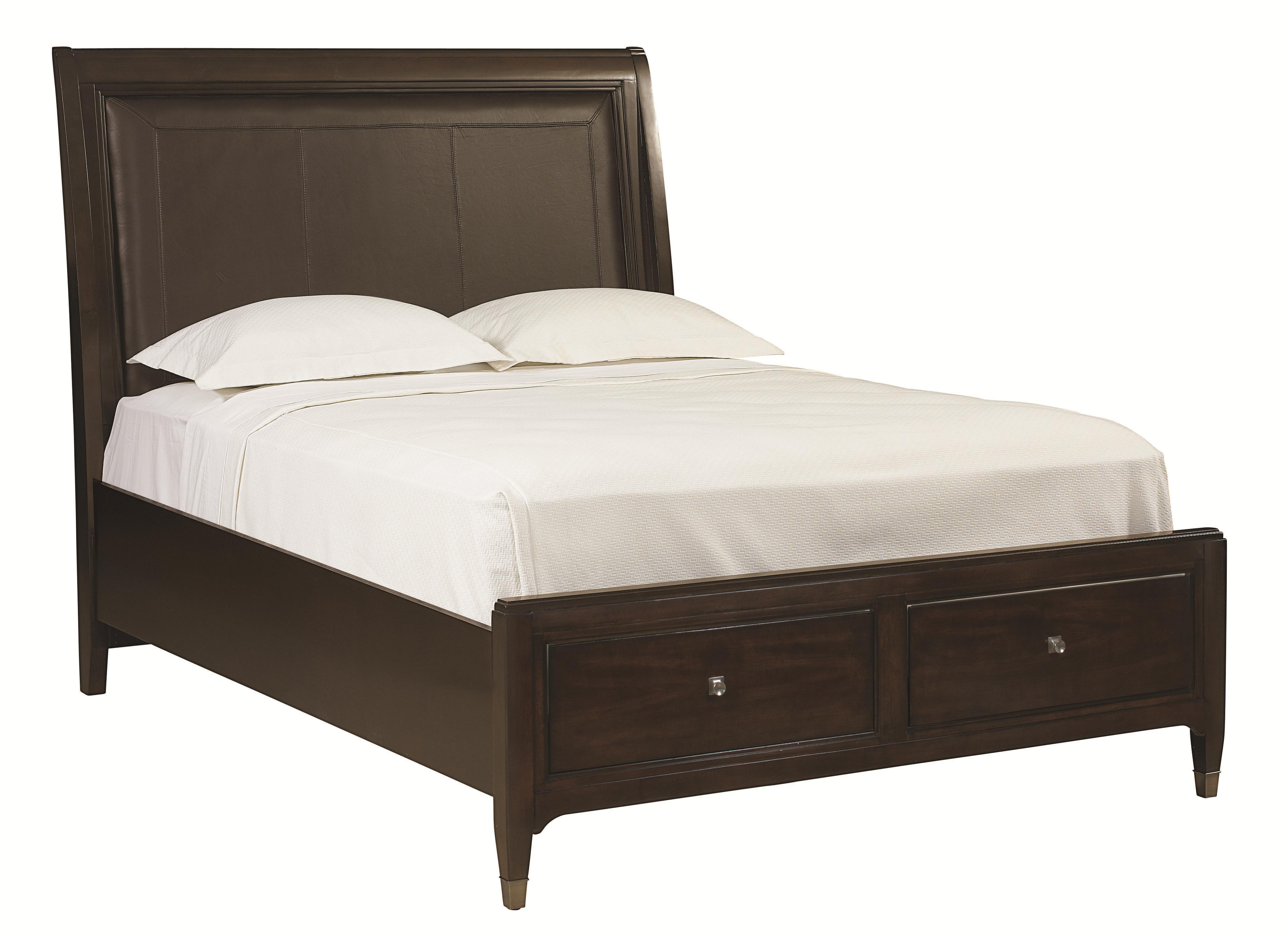 Bassett Cosmopolitan Transitional California King Sleigh Bed With