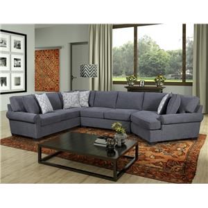 Behold Home 1010 Charcoal 3 Piece Sectional